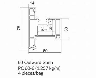 60mm Casement Window Series