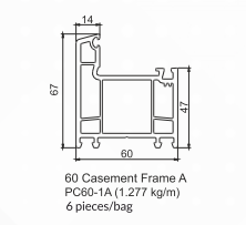 60mm Casement Door Series