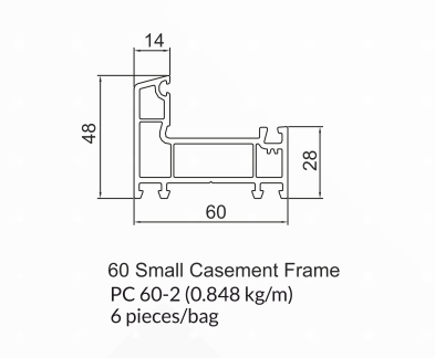 60mm Casement Window Series