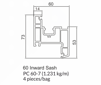 60mm Casement Window Series
