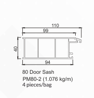 80mm Casement Door Series