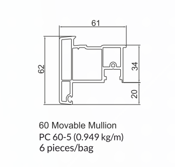 60mm Casement Window Series