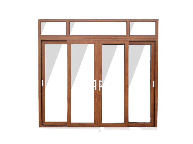 Golden Oak Laminated Sliding Door